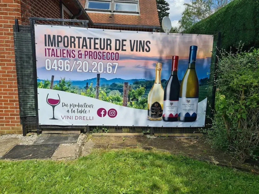 Enseigne Vini Drelli, importateur de vins italiens et de prosecco